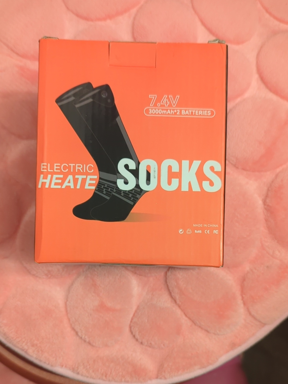 Electric Heated Socks - Black - Brand Unknown